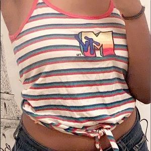 MTV striped tank